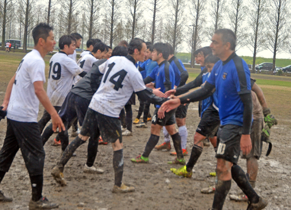 Footy in the mud